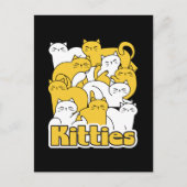 Chubby Kätzchen Design - Adorable Car Art Postkarte (Vorderseite)