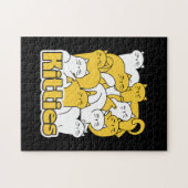 Chubby Kätzchen Design - Adorable Car Art Puzzle (Horizontal)