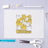 Chubby Kätzchen Design - Adorable Car Art Seidenpapier (Handwerk)