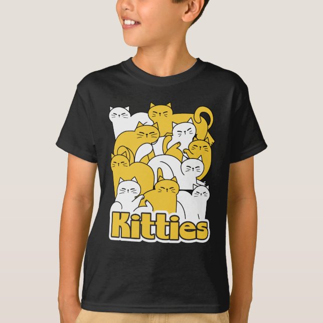 Chubby Kätzchen Design - Adorable Car Art T-Shirt (Vorderseite)