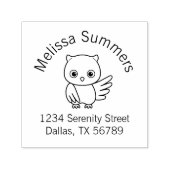 Chubby Little Owl Adresse Permastempel (Design)