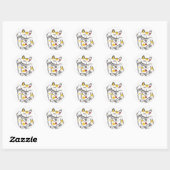 Chubby Lucky Cat Stickers (Blatt)