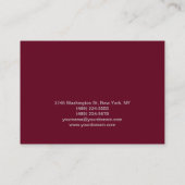 Chubby Makeup Artist Script Pink Feminine Visitenkarte (Rückseite)