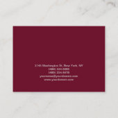 Chubby Makeup Artist Script Pink Feminine Visitenkarte (Rückseite)