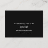 Chubby Makeup Artist Script Red Gray Business Card Visitenkarte (Rückseite)