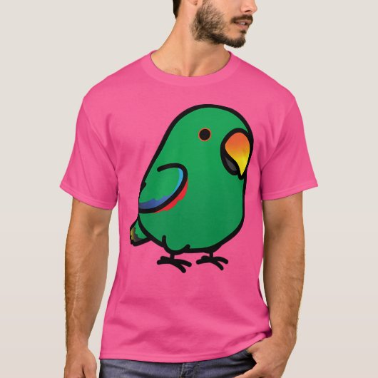 Chubby Male Eclectus Parrot T-Shirt (Vorderseite)