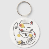 Chubby Maneki Neko Schlüsselanhänger (Vorderseite)