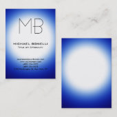 Chubby moderne blaue Visitenkarte (Vorne/Hinten)