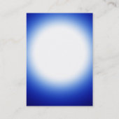 Chubby moderne blaue Visitenkarte (Rückseite)