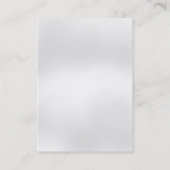 Chubby moderne graue Monogramm-Visitenkarte Visitenkarte (Rückseite)