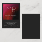 Chubby moderne rosa lila graue Visitenkarte (Vorne/Hinten)