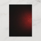 Chubby moderne rote Monogramm beruflich Visitenkarte (Rückseite)