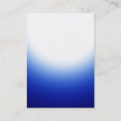 Chubby Monogram Blue White Light Business Card Visitenkarte (Rückseite)