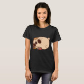 Chubby Mops isst klassischen T - Shirt 886 (Vorne ganz)