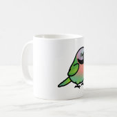 Chubby Mustached Parakeet - Frauen Kaffeetasse (Vorderseite Links)