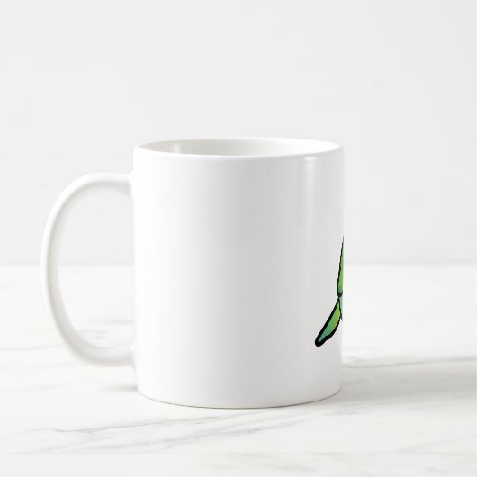 Chubby Mustached Parakeet - Frauen Kaffeetasse (Links)