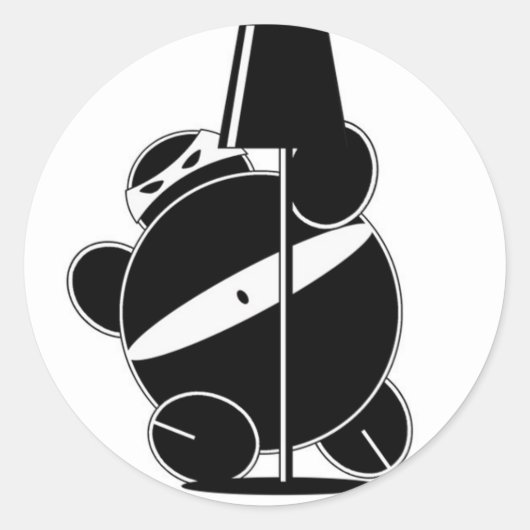 Chubby Ninja - Stealthy Sticker (Vorderseite)
