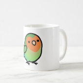 Chubby Orange-Lovebird Kaffeetasse (VorderseiteRechts)