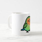 Chubby Orange-Lovebird Kaffeetasse (Vorderseite Links)