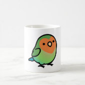 Chubby Orange-Lovebird Kaffeetasse (Mittel)