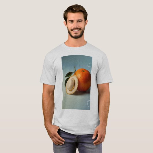 Chubby Orange mit einem Hut-T - Shirt (Vorne ganz)