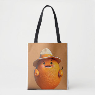 "Chubby Orange mit Hat Design Kissen - Spaß und WN Tasche