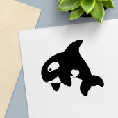 Chubby Orca Whale Permastempel