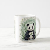 Chubby-Panda in einer Lotus-Pose Kaffeetasse (VorderseiteRechts)