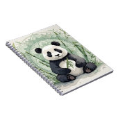 Chubby-Panda in einer Lotus-Pose Notizblock (Rechte Seite)