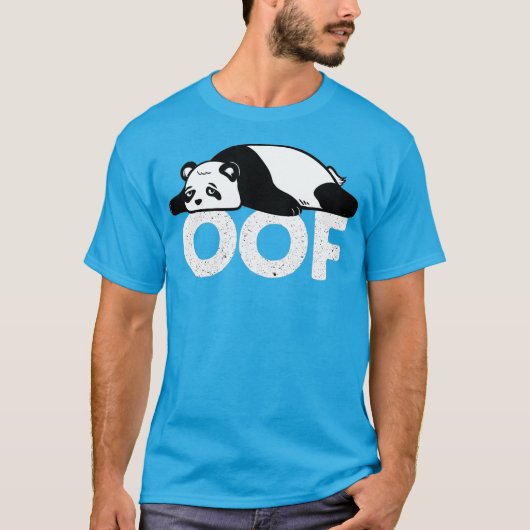Chubby Panda Oof Internet Video Gaming Gamer T-Shirt (Vorderseite)