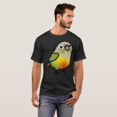 Chubby Pineaple Green Cheek Conure T-Shirt (Vorne ganz)