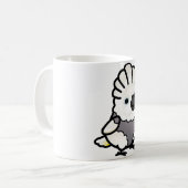 Chubby Plucker Umbrella Cockatoo Kaffeetasse (Vorderseite Links)