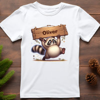 Chubby Raccoon mit benutzerdefinierbarem Namenssch