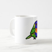 Chubby Rainbow Lorikeet Kaffeetasse (Vorderseite Links)