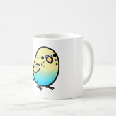 Chubby Rainbow Spangle Budgie - Männlich Kaffeetasse (VorderseiteRechts)