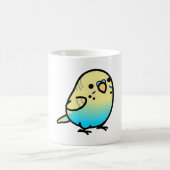 Chubby Rainbow Spangle Budgie - Männlich Kaffeetasse (Mittel)