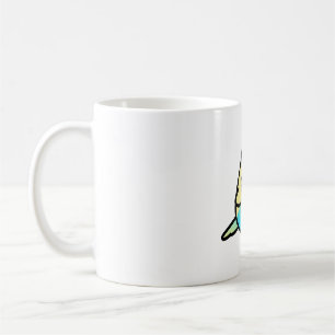 Chubby Rainbow Spangle Budgie - Männlich Kaffeetasse