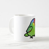Chubby Red-lored Amazon Kaffeetasse (Vorderseite Links)