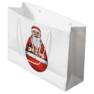 Chubby Rolly Polly Santa Large Geschenktasche Große Geschenktüte