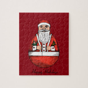 Chubby Rolly Polly Santa Toy Puzzle