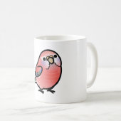 Chubby Rosey Bourkes Parakeet Kaffeetasse (VorderseiteRechts)