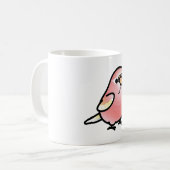 Chubby Rubino Bourke's Parakeet Kaffeetasse (Vorderseite Links)