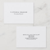 Chubby Schlicht Trendy White Beruflich Creative Visitenkarte (Vorne/Hinten)