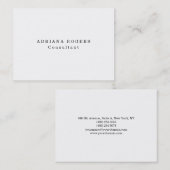 Chubby Schwarz-weißer Beruflicher Minimalistischer Visitenkarte (Vorne/Hinten)