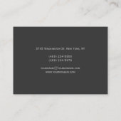 Chubby Size Friseur Berufliche Visitenkarte (Rückseite)