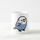 Chubby Slate Blue Budgie Kaffeetasse (Mittel)