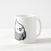 Chubby Special Needs Weißes Gesicht Cockatiel Kaffeetasse (VorderseiteRechts)