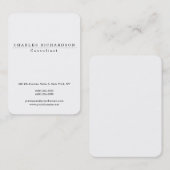 Chubby Stilvolle Berufliche klassische Weißkreatio Visitenkarte (Vorne/Hinten)