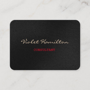 Chubby stilvolles Skript-Trendy berufliches graues Visitenkarte