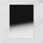 Chubby Stylish Monogram Black Gray Business Card Visitenkarte (Rückseite)